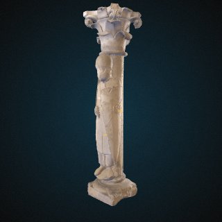 Statue-colonne d'un chevalier