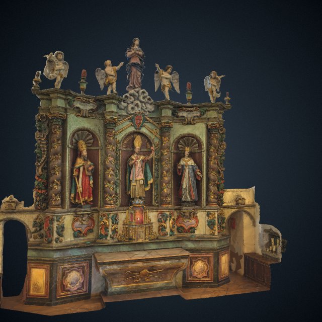 Retable du maître-autel, Saint-Martin-Bellevue