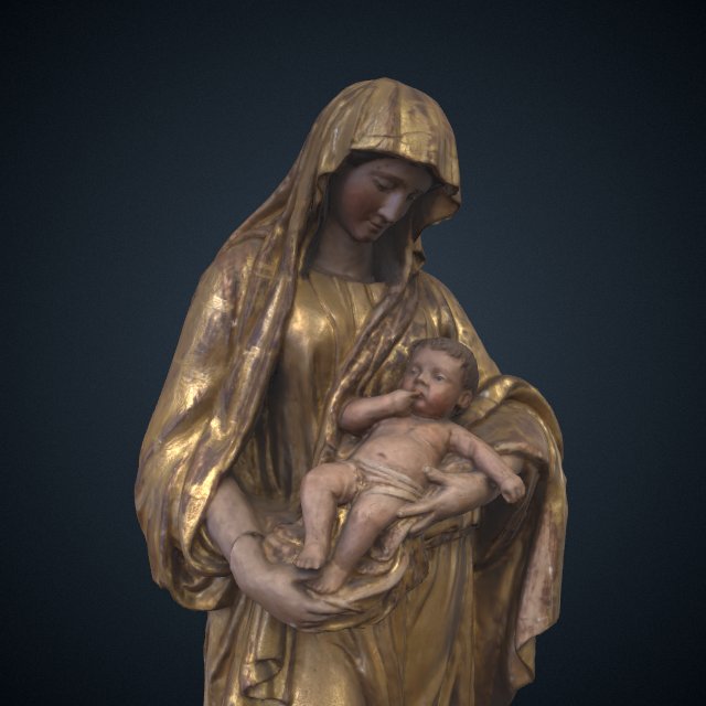 Statue depicting the Virgin and child, Saint-Martin-Bellevue