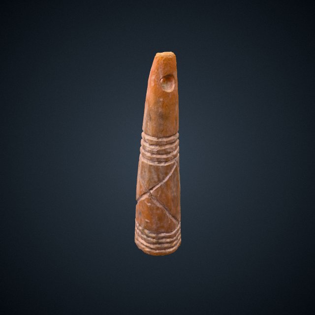Red deer antler amulet-pendant