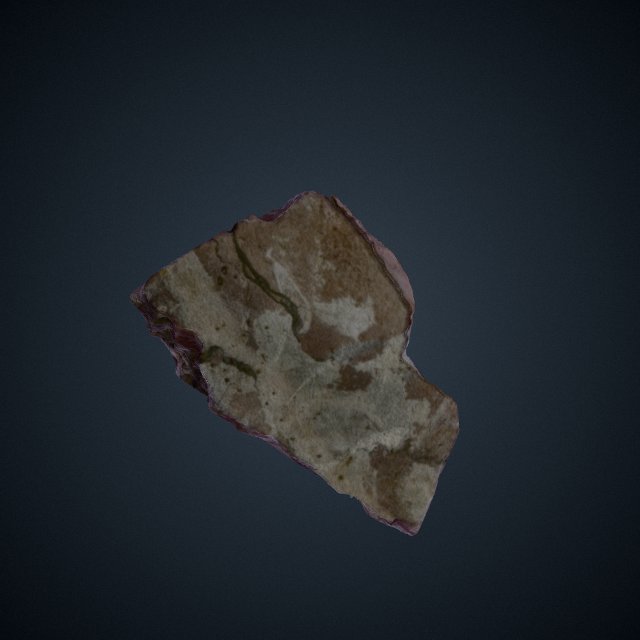 Merovingian red marble tessel